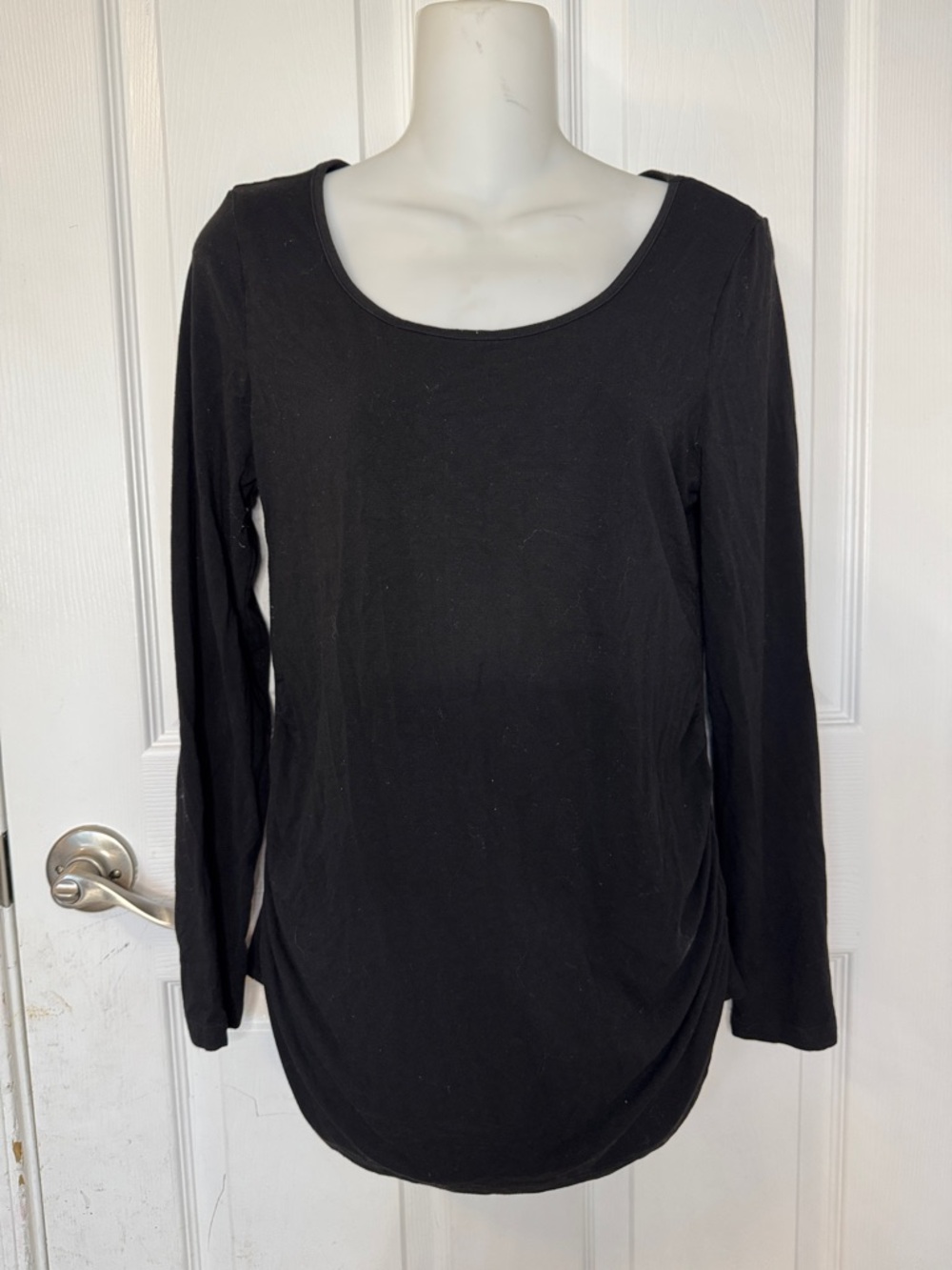 SHEIN maternity Black Long Sleeve Scoop Neck Women's Top L